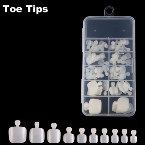 100pcs full cover toe tips in box