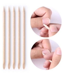 100Pcs Nail Art Design Manicure Wood Sticks Cuticle Pusher Remover Trimmer