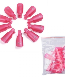 10pcs per Bag Plastic Gel Nail Polish Remover Clip Wearable Soak Off Cap