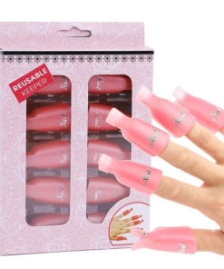 10pcs Plastic Gel Nail Polish Remover Clip Wearable Soak Off Cap