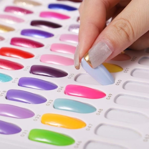 120 Colors Embedded Style Alligator Pattern Delicate PU Leather Nail Art Color Chart Displaying Book -4