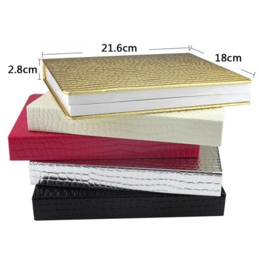 120 Colors Embedded Style Alligator Pattern Delicate PU Leather Nail Art Color Chart Displaying Book -5