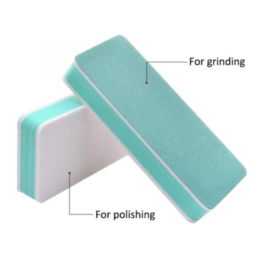 2 Ways Square Shape Nail Shiner Buffer Polishing Block Sanding Files-4