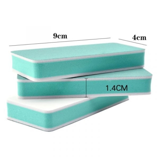 2 Ways Square Shape Nail Shiner Buffer Polishing Block Sanding Files-5