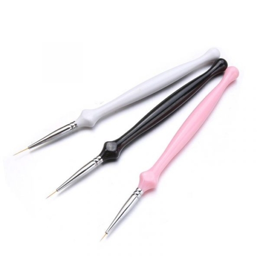 3PCS Solid Color Plastic Handle Painted Drawing Line Pen Set-5