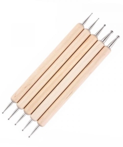 5pcs per set Wooden 2 Way Marbleizing Dotting Pen Set