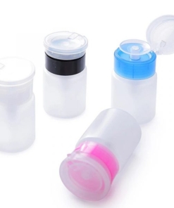 60ML Empty Press Pump Dispenser Refillable Nail Polish Remover Cleaner Bottles