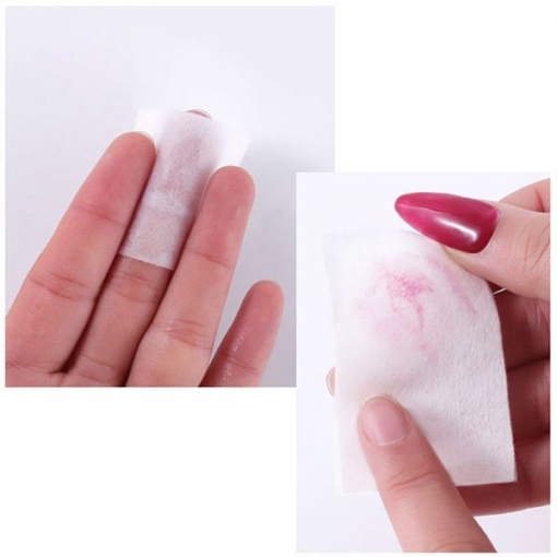 750PCS Lint-Free Hard Nail Wipes Gel Polish Remover Cotton Pads-6