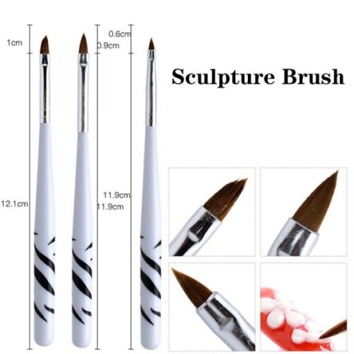 8PCS Nail Art Design Polish Brush Painting Pen Set-4