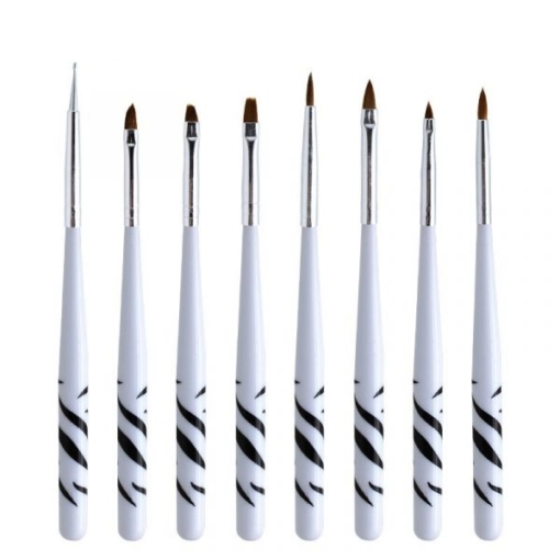 8PCS Nail Art Design Polish Brush Painting Pen Set