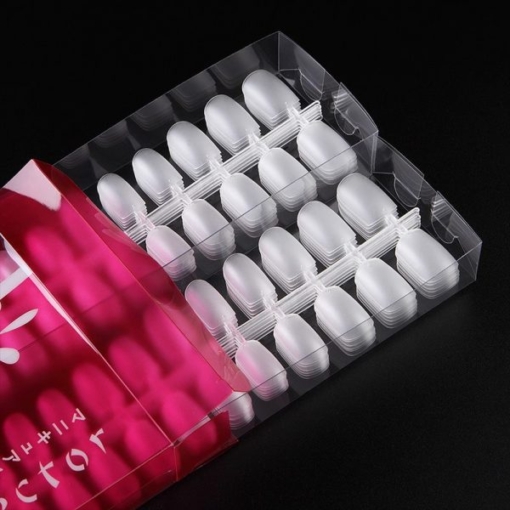 details of 288PCS Extra Thin Frosted Full Cover False Nail Tips With Box-4