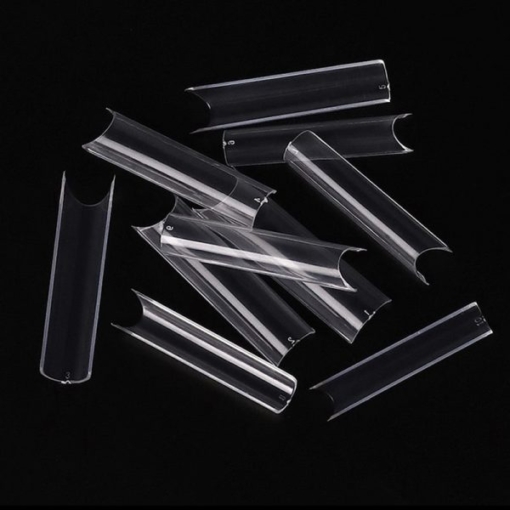 details of Artificial Super Long C Curve French Nail Tips In Bag