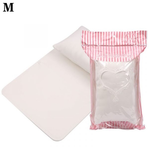 Fashionable Style Soft PU Leather Nail Art Hand Rest Cushion With Foldable Mat Pad Set-21