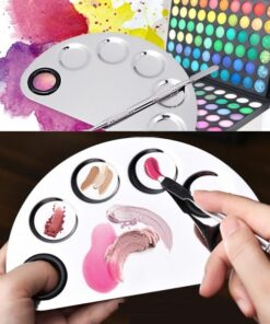 Four Shapes Stainless Steel Nail Art Makeup Color Palette