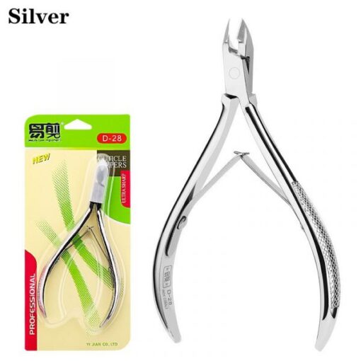 High Quality Cuticle Nippers 3CR13 Stainless Steel Double Spring Manicure Tools-10