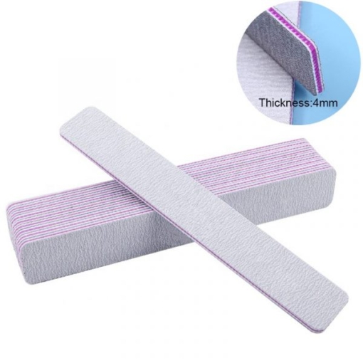 High-quality Rectangle Shape Double Sided Grit Emery Nail Polishing File-1