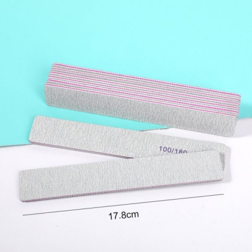 High-quality Rectangle Shape Double Sided Grit Emery Nail Polishing File-2