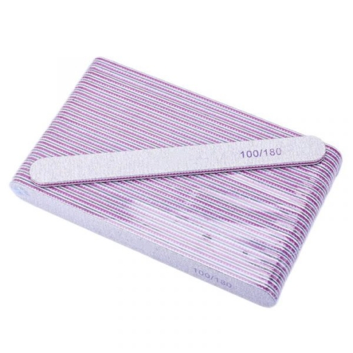 High-quality Slim Shape Double Sided Grit Emery Nail Polishing File-5