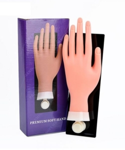 Movable Practice Trainer Hand Plastic Soft Hand for Nails With Board