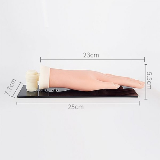 Movable Practice Trainer Hand Plastic Soft Hand for Nails With Board-8