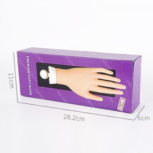 Movable Practice Trainer Hand Plastic Soft Hand for Nails With Board-9