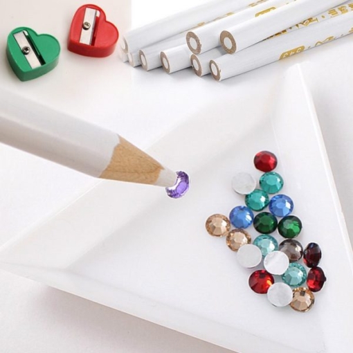 Nail Art Rhinestones Gems Picking Tools Dotting Pencil-4