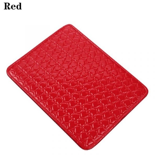 PU Leather Pillow Hand Holder Heart Pattern Manicure Table Mat Pad-7