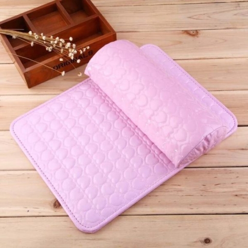 Stylish Fashion Nail Art Sponge Hand Rest Cushion And Soft PU Leather Mat Pad Set-3