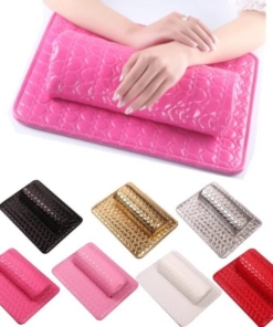 Stylish Fashion Nail Art Sponge Hand Rest Cushion And Soft PU Leather Mat Pad Set