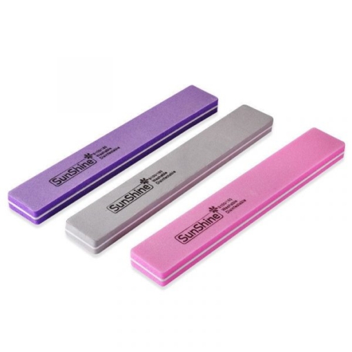 Sunshine Washabale Rectangle Shape Double Sided Sponge Nail File Buffer-1