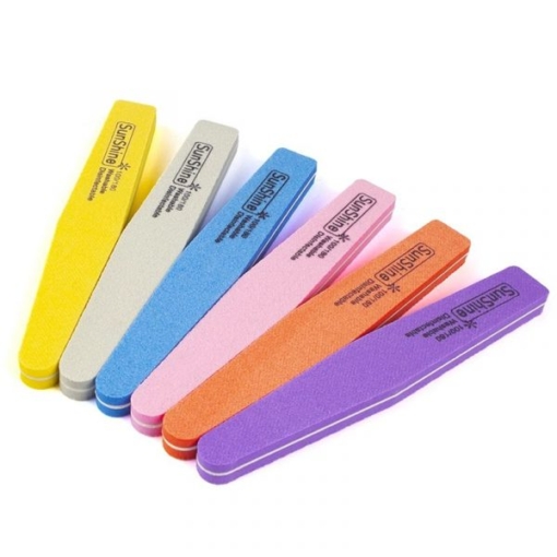 Washabale Rhombus Shape Double Sided Sponge Nail File Buffer-1