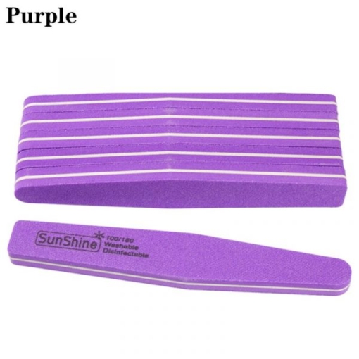 Washabale Rhombus Shape Double Sided Sponge Nail File Buffer-11