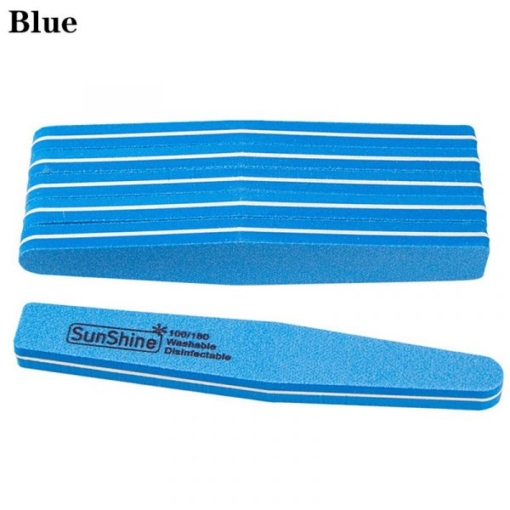 Washabale Rhombus Shape Double Sided Sponge Nail File Buffer-12