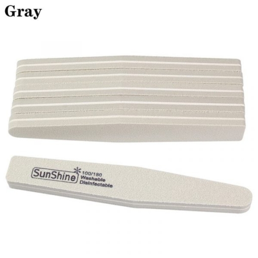 Washabale Rhombus Shape Double Sided Sponge Nail File Buffer-13