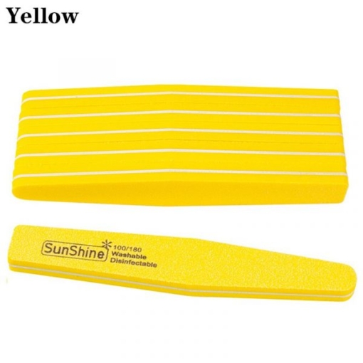 Washabale Rhombus Shape Double Sided Sponge Nail File Buffer-14