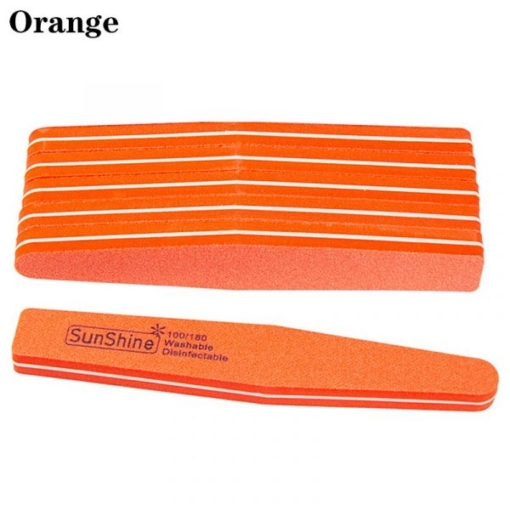 Washabale Rhombus Shape Double Sided Sponge Nail File Buffer-15