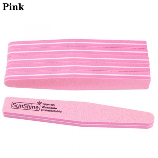 Washabale Rhombus Shape Double Sided Sponge Nail File Buffer-16