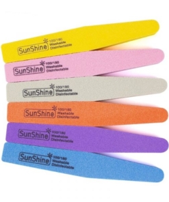 Washabale Rhombus Shape Double Sided Sponge Nail File Buffer