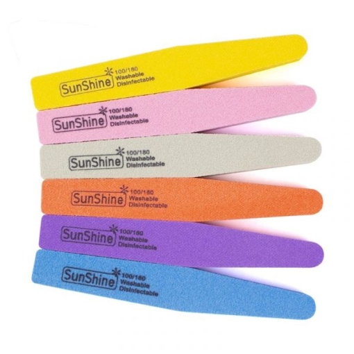 Washabale Rhombus Shape Double Sided Sponge Nail File Buffer